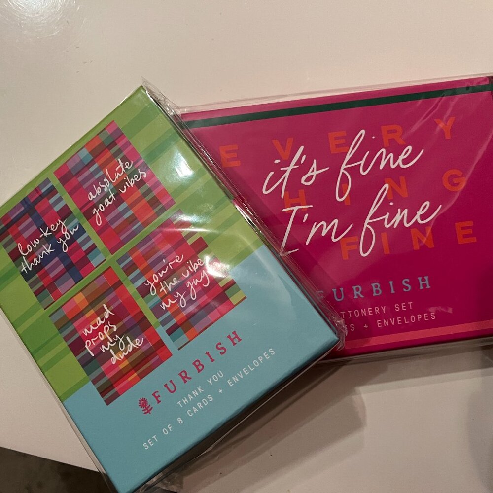 Note Cards‎ Bundle - Thank You &  I Am Fine (2 boxes / new)